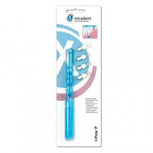 Produktbild von MIRADENT Spitzb&uuml;rsten-Kit I-Prox P tra.blau 1H.4B.