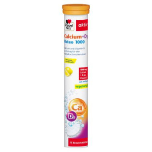 Produktbild von DOPPELHERZ Calcium+D3 Osteo 1.000 Brausetabletten