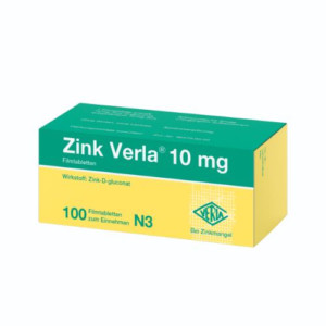 Produktbild von ZINK VERLA 10 mg Filmtabletten