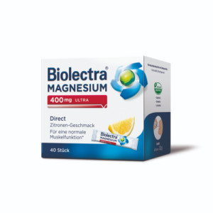 Produktbild von BIOLECTRA Magnesium 400 mg ultra Direct Zitrone