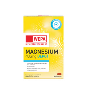 Produktbild von WEPA Magnesium 400 DEPOT+B6 Tabletten