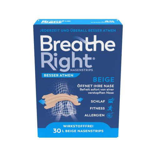 BREATHE Right Besser Atmen Nasenpfl.groß beige